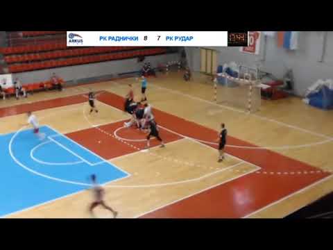 Miloš Stanković ARKUS rukometna  liga Srbije 14  kolo  RK Radnicki  RK Rudar