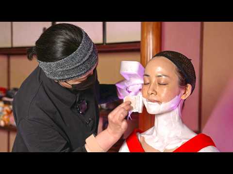 (ASMR) Japanese Maiko Makeup – A Traditional Ritual of Eastern Beauty