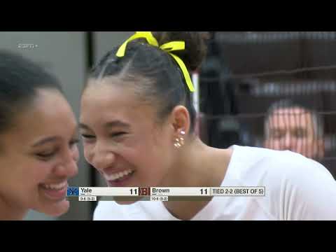 Brown vs Yale: Volleyball Highlights