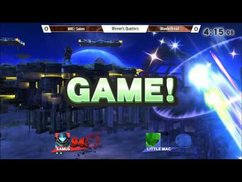 CB11 Singles - MVG|Salem (Samus) Vs. SGG|Wonderbread (Little Mac) SSB4 Winners Quarterfinals