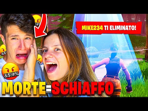 1 MORTE = 1 SCHIAFFO della MIA RAGAZZA - FORTNITE CHALLENGE!!😡