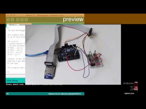Arduino SbS Preview - SD Cards for logging Part 2 of 3