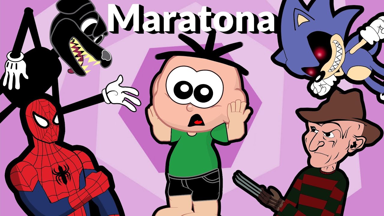Cebolinha e Cascão - Maratona 2021 com Homem-Aranha e Venom - Desenho Animado