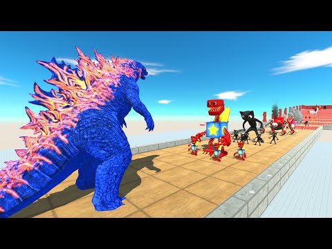 Godzilla Blue Atomic Breath VS Team Rainbow Friends; King Kong; Godzilla Burning - ARBS