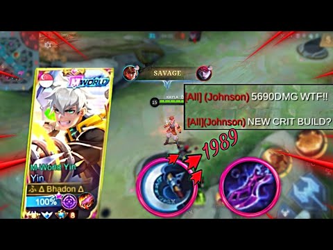YIN CRIT BUILD | CRAZY BUILDS = CRAZY RESULT | MLBB YIN 2022 | BEST BUILD YIN 2022