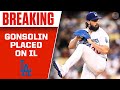 Tony Gonsolin placed on 15-day IL with right forearm strain | CBS Sports HQ