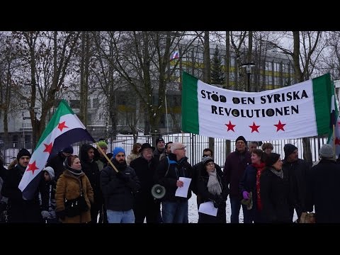 Rally against the bombing of Aleppo