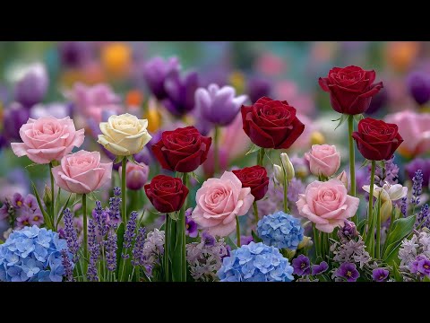 🌸 Flowers Blooming Time-Lapse | Deep Sleep Music for Calm Nights & Relaxation