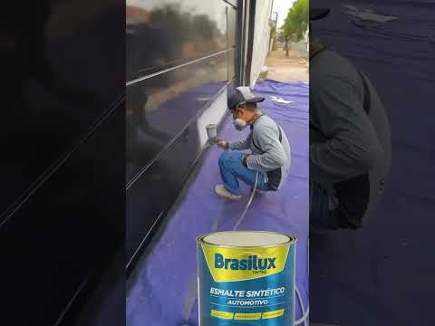 Super transformação de portão com Esmalte Sintético Automotivo