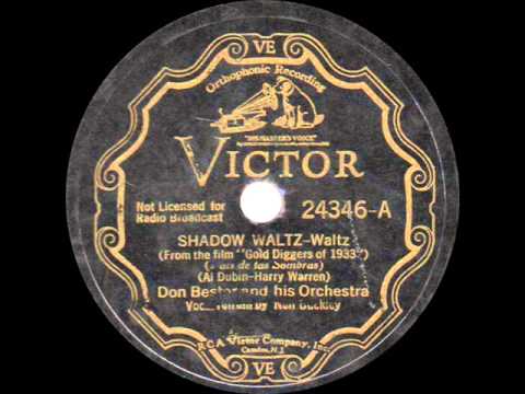 Don Bestor and his Orchestra - Shadow Waltz - 1933