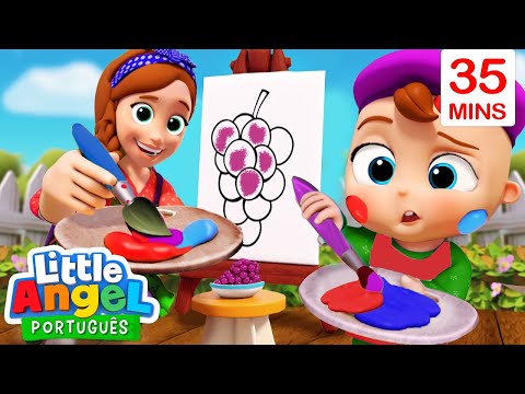 Capa de Vamos Misturar as Cores com o Joãozinho! 💙+💛=💚 | Canal do Joãozinho - Little Angel Português