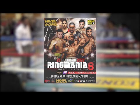 8° match Ring n° 1 Michele Mazzola vs Ben Ezzdine RINGMANIA 8 MAINCARD  WKAFL   WBFC 2023