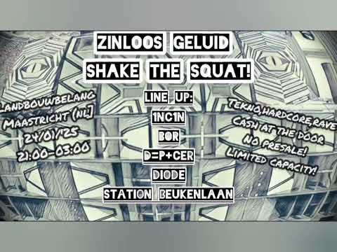 Bor @ Zinloos geluid shake the squat 24/01/2025 (tekno hardcore)