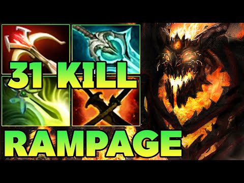 Rampage + 31 Kills Shadow Fiend Dota 2 ! SF Dota 2 Mid Lane Carry Meta Pro Gameplay Build Guide 7.39