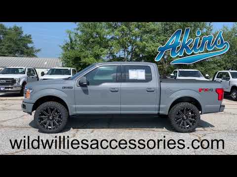 2019 Abyss Gray Ford F150 Lariat Covert Edition FX4 XD818 Heist Nitto Truck Akins