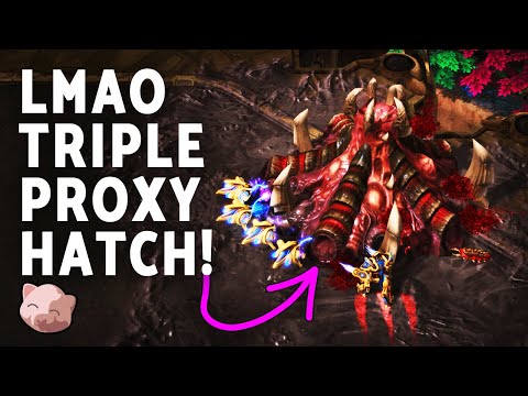Bly does EVERY type of Proxy Hatch in one Pro Series - StarCraft 2