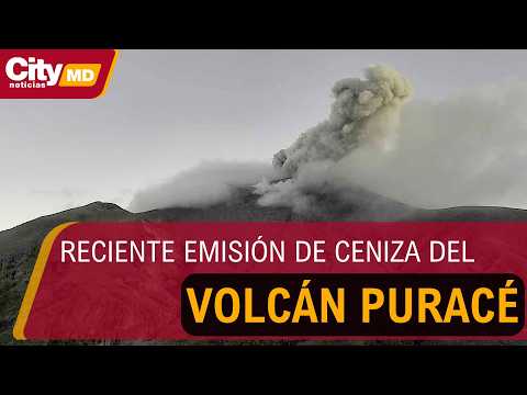Nueva expulsión de ceniza del volcán Puracé mantiene vigilancia en el Cauca | CityTv