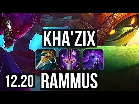 KHA'ZIX vs RAMMUS (JNG) | 2.4M mastery, 4/1/5, 300+ games | KR Master | 12.20
