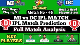 MI vs DC Dream11 Team | Mumbai vs Delhi Match Dream11 Prediction | MI vs DC Today Match Dream11