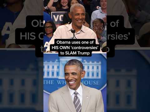 Obama uses one of HIS OWN 'controversies' to SLAM Trump