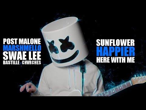 Marshmello x Chvrches x Bastille x Post Malone x Swae Lee - Sunflower is Happier Here With Me