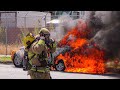 LAFD Engine 10 Rescue 810 Mustang Fire