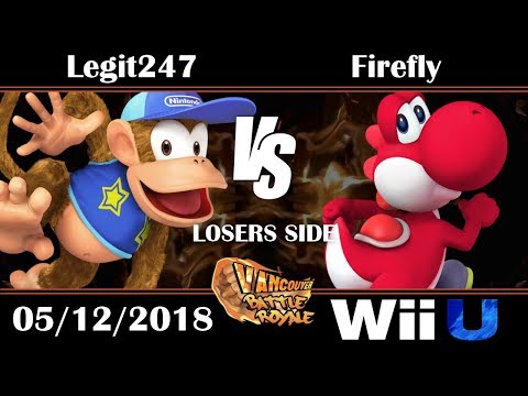 VBR Smash 4 Singles: Losers Top 12 - Legit247 (Diddy Kong) vs Firefly (Yoshi)