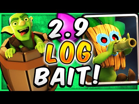 BEST LOG BAIT DECK in CLASH ROYALE CRUSHES LADDER!