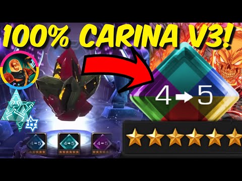 RANK 5 GEM & ABYSS NEXUS - 100% CARINA'S VOLUME 3 & ETERNITY OF PAIN - Marvel Contest of Champions