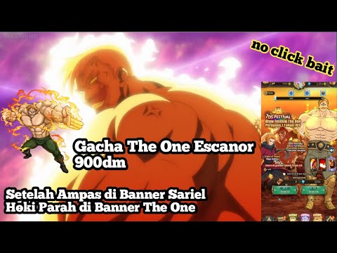 900dm Gacha The One Escanor Festival (Invincible Avatar) | The Seven Deadly Sins Grand Cross