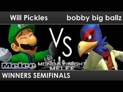 MNM 298 - Will Pickles (Luigi) VS bobby big ballz (Fox, Falco) - Winners Semifinals - SSBM