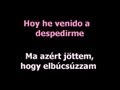 Jennifer Lopez - Adiós (spanyol/magyar dalszöveggel)