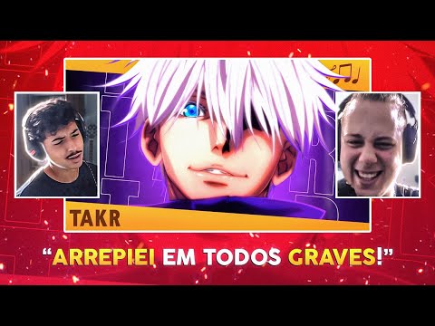 O MELHOR RAP DO TAKERU!! 🌀 [React/Análise] MURYO KUSHO - Gojo (Jujutsu Kaisen) | Takeru