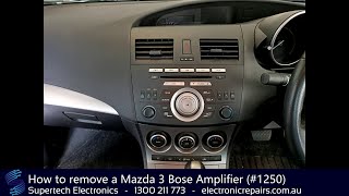 How to remove a Mazda 3 Bose Amplifier (#1250)