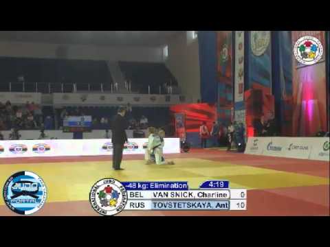 Judo Grand Slam Moscow 2012  -48kg VAN SNICK (BEL)-TOVSTETSKAYA (RUS)