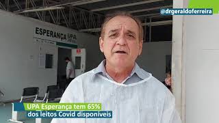 UPA Esperança tem 65% dos leitos Covid disponíveis