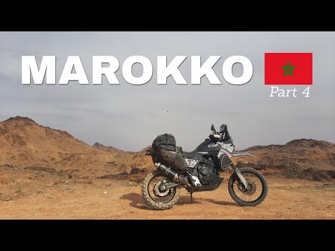Morocco Motorcycle Adventure (Part 4) 1st Crash | Sahara Desert Erg Chegaga & Anti Atlas - Tenere700