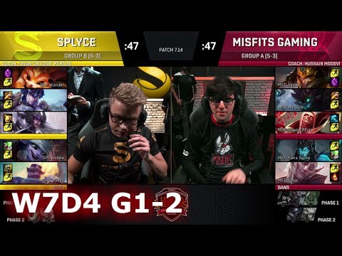 Misfits vs Splyce | Game 2 S7 EU LCS Summer 2017 Week 7 Day 3 | SPY vs MSF G2 W7D4