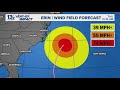 Hurricane Erin Weakens To Category 2 Tropical Storm Watch Issued For NC Outer Banks