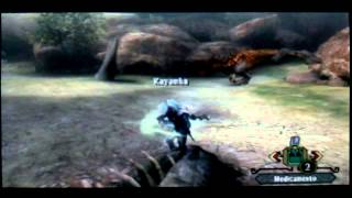 preview picture of video 'Monster Hunter 3 Ultimate (3DS) - Matando Un Barroth'