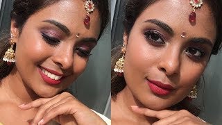ONAM Makeup Tutorial in Malayalam - LIVE Indian GRWM