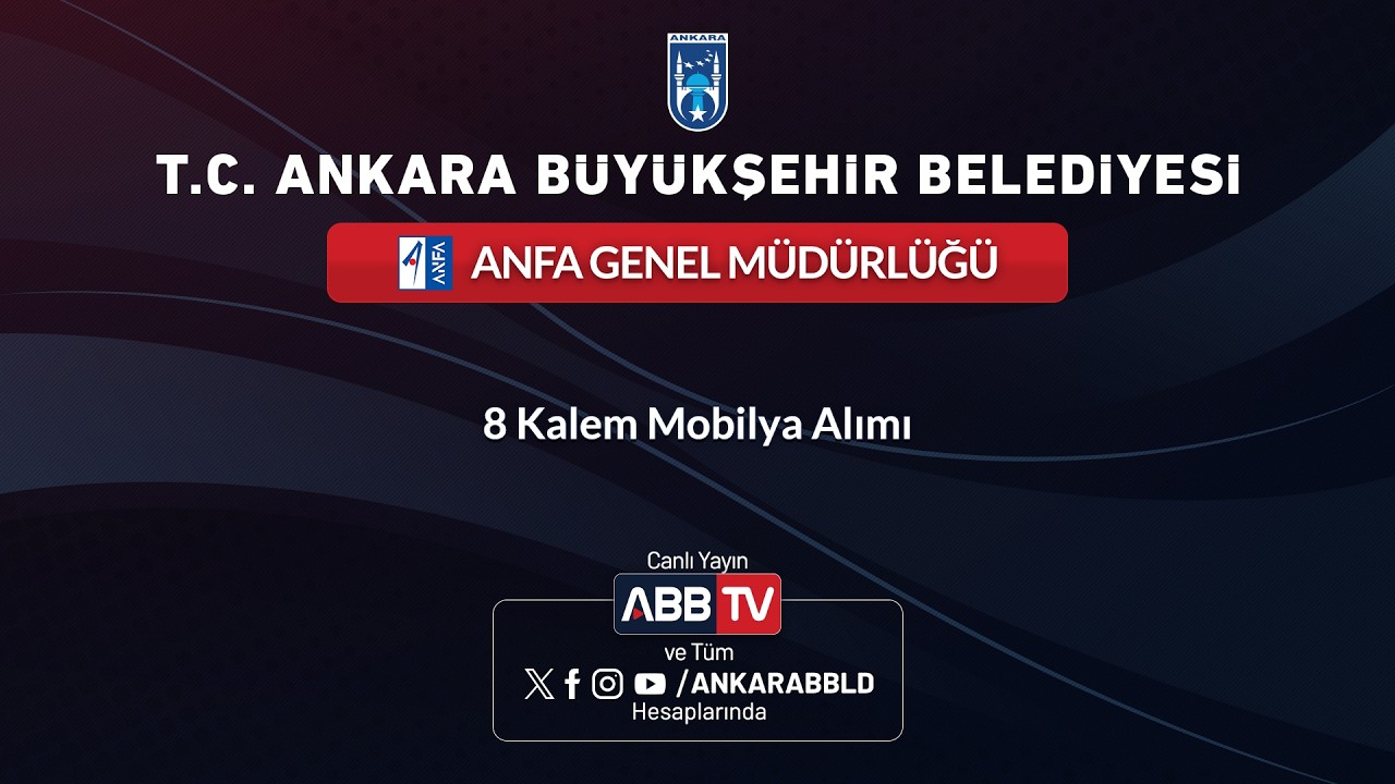 ANFA GENEL MÜDÜRLÜĞÜ - 8 Kalem Mobilya Alımı