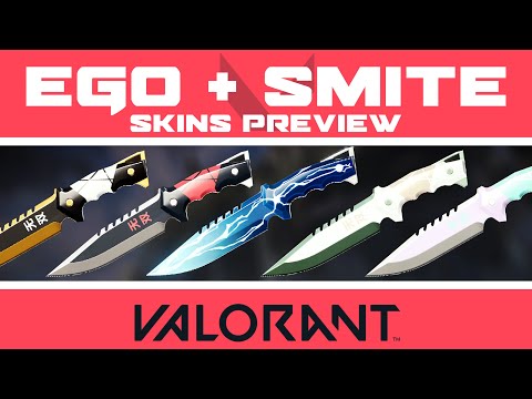 VALORANT Ego + Smite Skins (NEW BUNDLE!) | Collection Preview: All Colors + Buddy | Skin Showcase