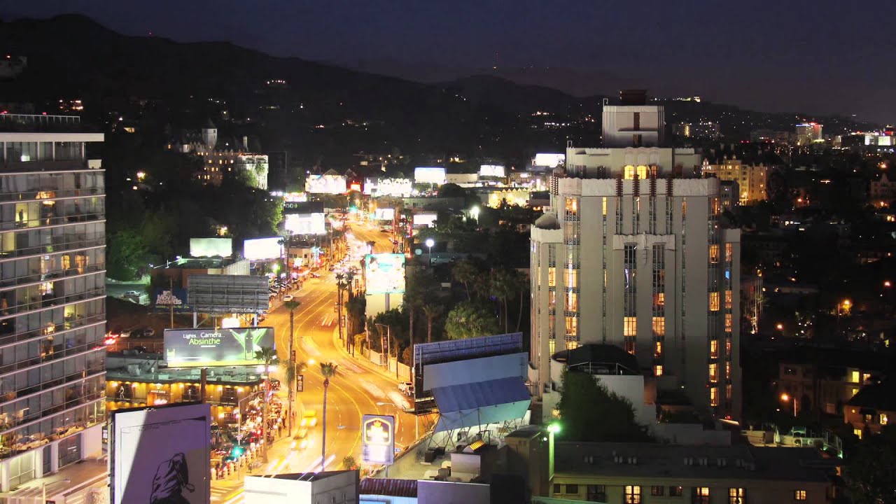 Los Angeles nightfall timelapse