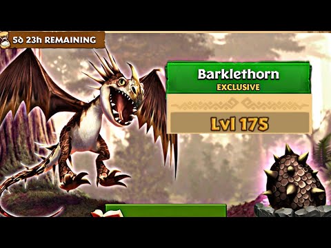 BARKLETHORN MAX LEVEL 175 TITAN MODE - Exclusive Deadly Nadder - Dragons: Rise of Berk