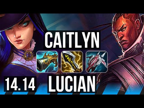 CAITLYN vs LUCIAN (MID) | 12/3/6, 500+ games, Dominating | VN Master | 14.14