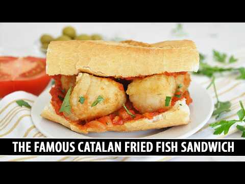 Bocata de Bacalao de Mataró (Fried Fish Sandwich)