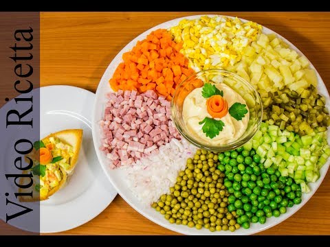 Insalata Slava Olivier - sfizioso antipasto fatto in casa - Video Ricetta originale