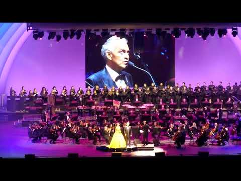 Opera Singer Andrea Bocelli Time To Say Goodbye Hollywood Bowl Concert Los Angeles California 5-9-23