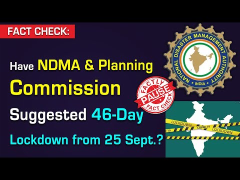 FACT CHECK: Have NDMA & Planning Commission Suggested 46-Day Lockdown from 25 Sept.?